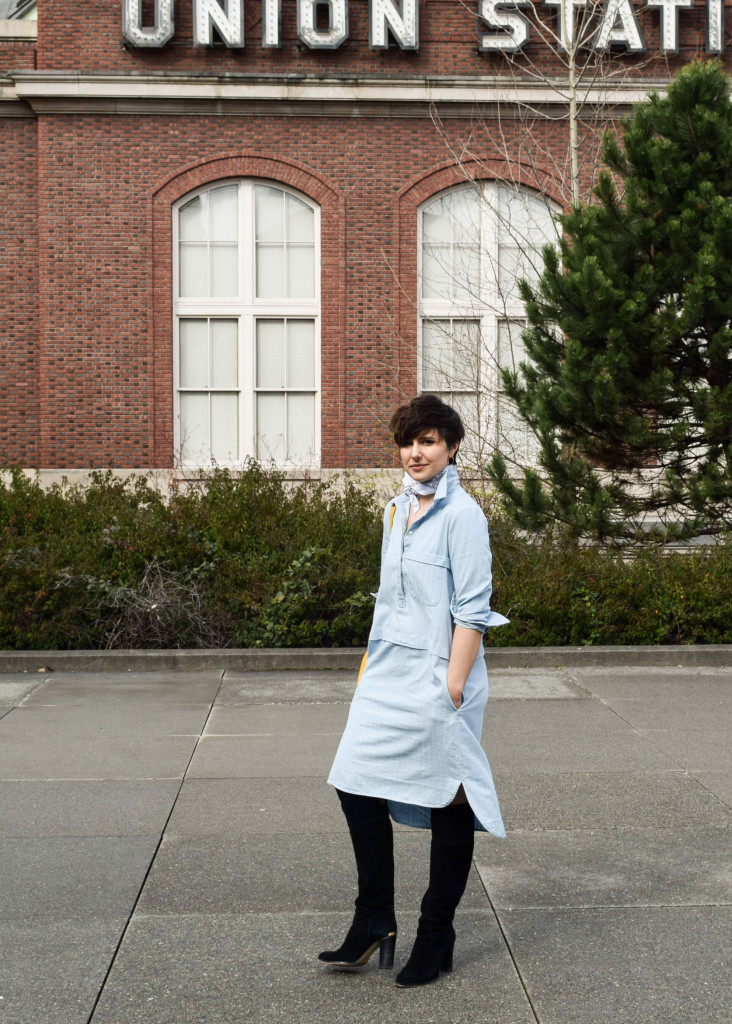 The Fifth Chambray Dress-BloggerNotBillionaire