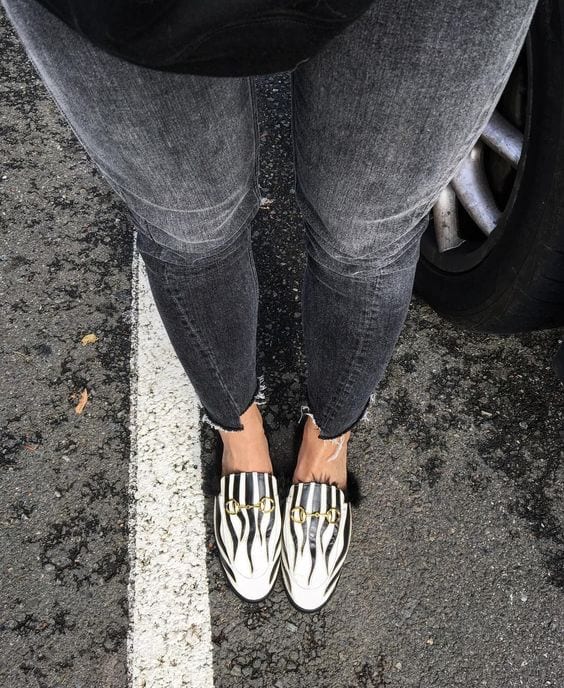 Zebra Gucci Princetown Knockoff Loafers with Fur- @BloggerNotBillionaire