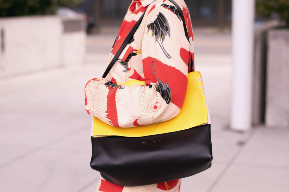 Yellow Celine Bag- Milan Fashion Week Blogger Not Billionaire