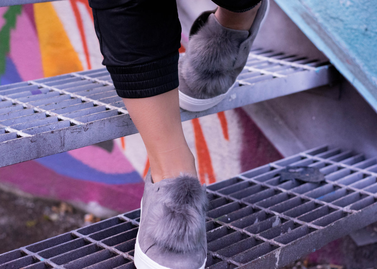 Sam Edelman Fur Pom Sneakers-BloggerNotBillionaire.com