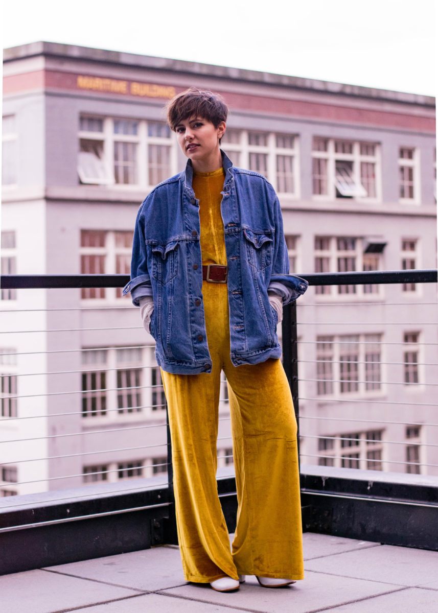 Zara Gold Velvet Jumpsuit- BloggerNotBillionaire