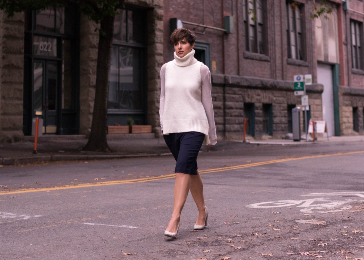Long Shorts & Sleveless Sweaters- BloggerNotBillionaire