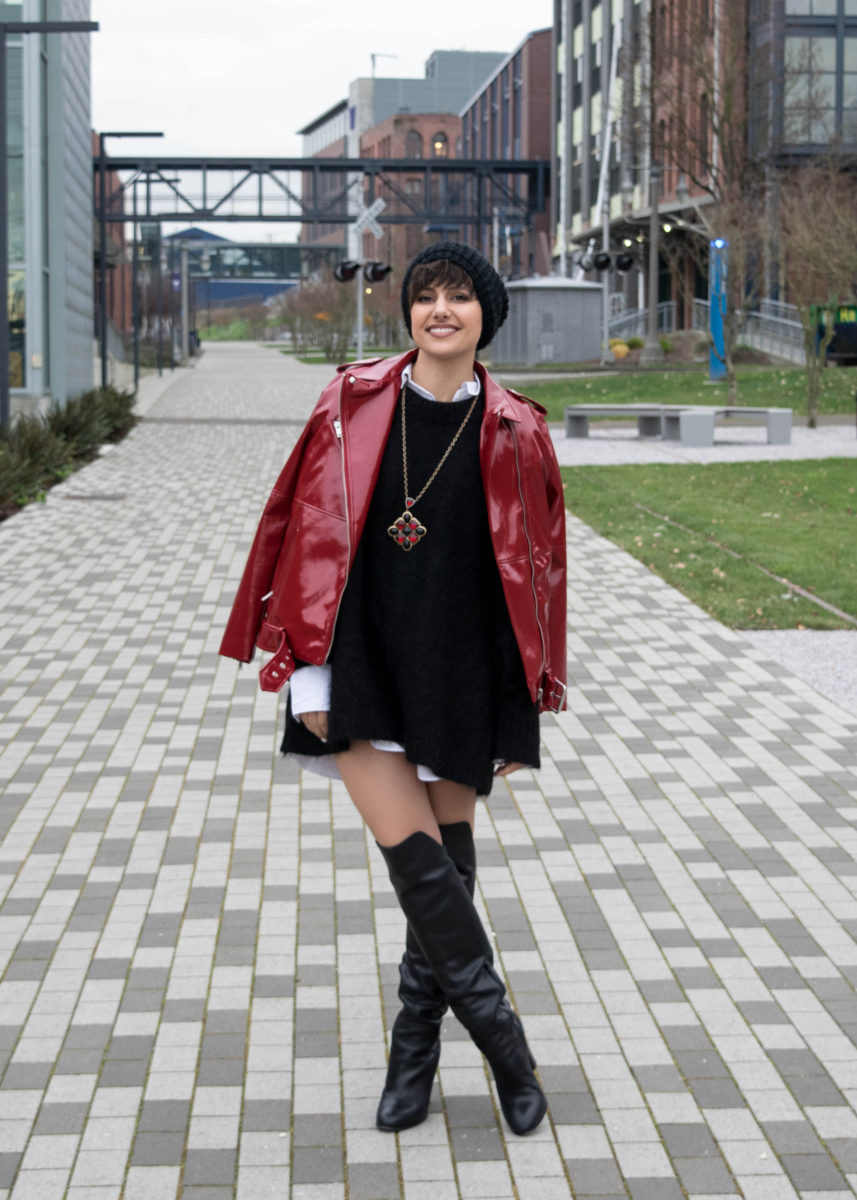 Patent is Back: A Casual Holiday Look for Girls' Night- BloggerNotBillionaire