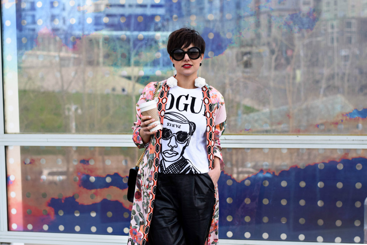 This Kimono is Ready For Spring & Vogue Tee: A Fashion Indulgent Outfit
