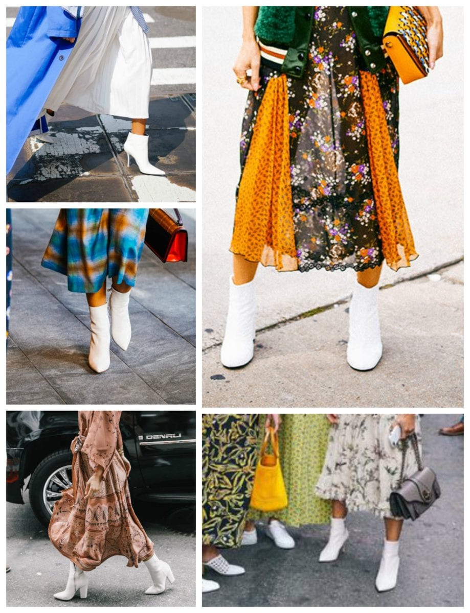 The Hottest Shoe of NYFW: the White Ankle Boot