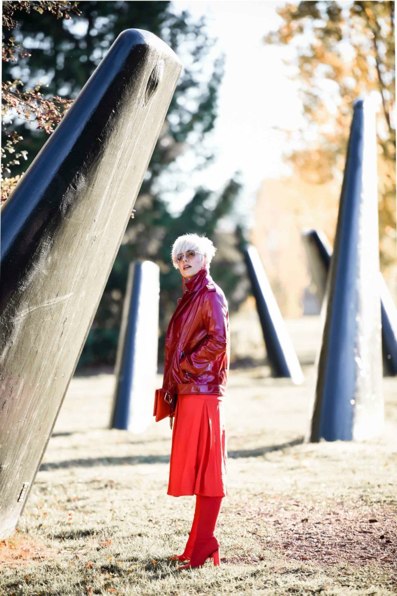 How to Wear a Monochromatic Red Outfit for the Holidays