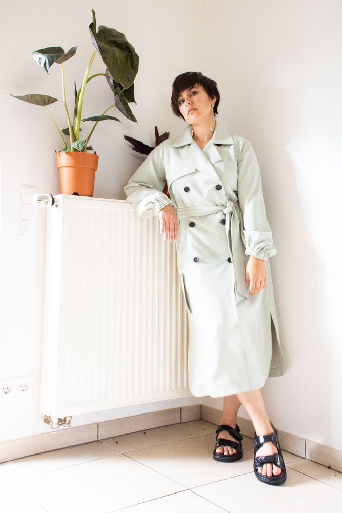 2 Ways to Wear a Tibi Mint Trench Dress