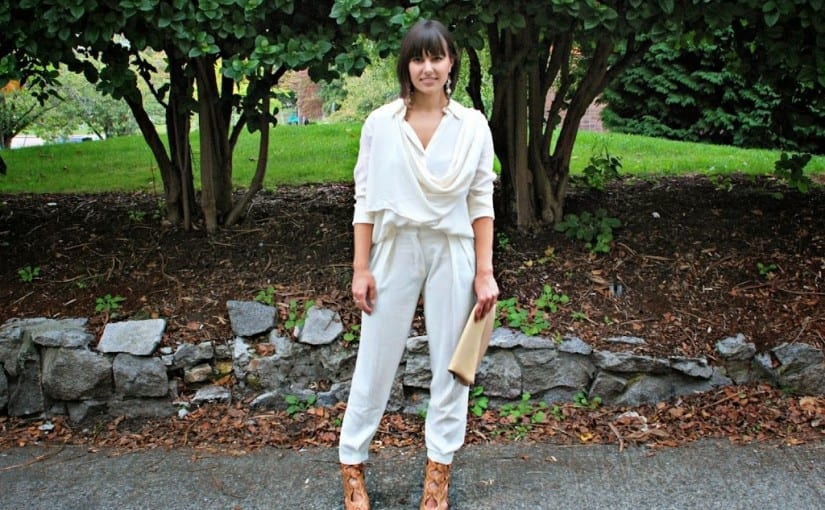All White Streetstyle Outfit