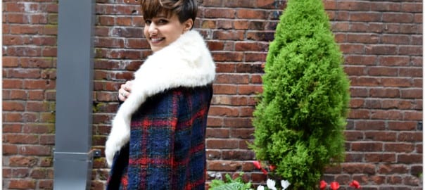 Winter Essentials: A Plaid Coat and Faux Fur Stole