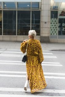 2 Ways to Wear Your Favorite Fall Maxi Dress: Mango Yellow FLoral Dress