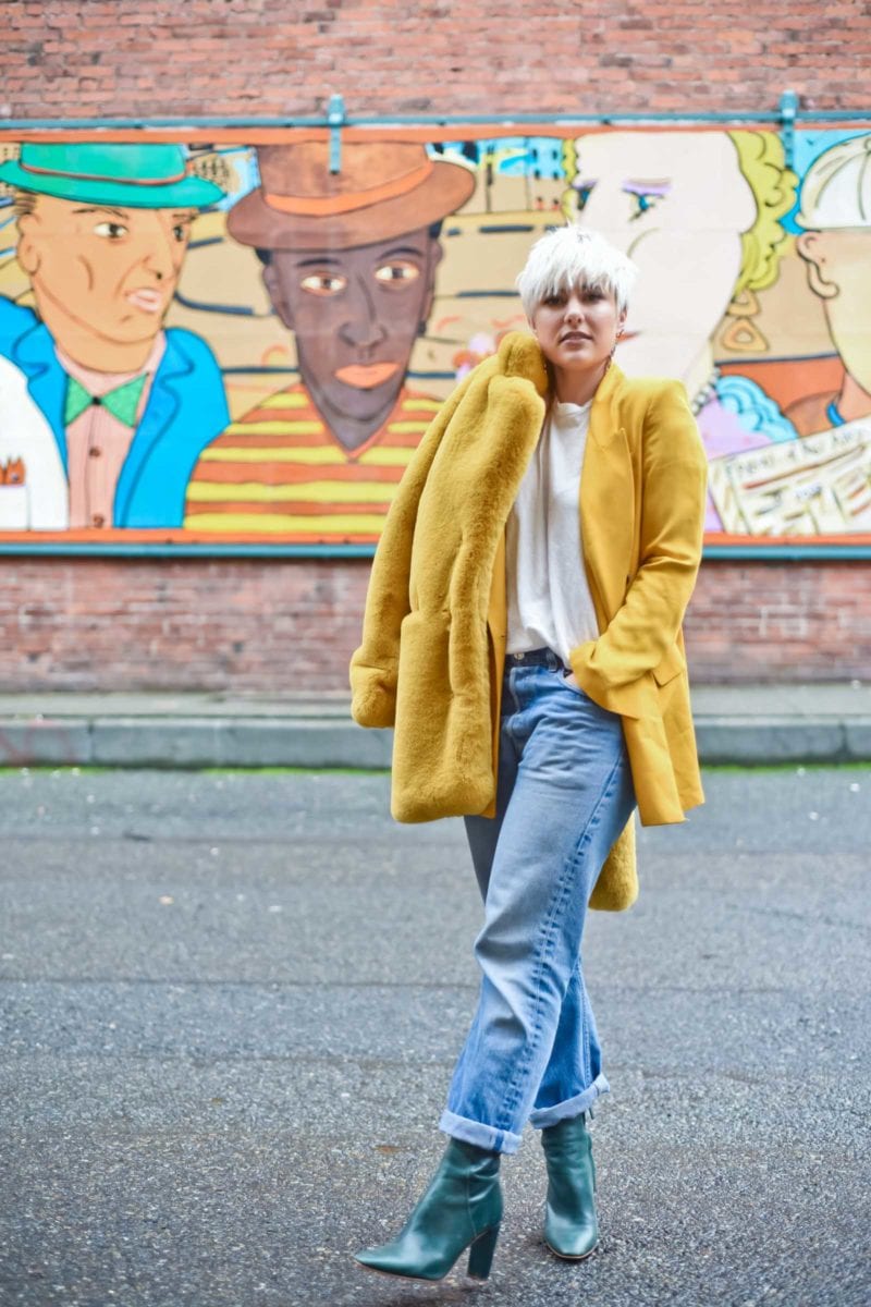 Yellow Blazer with Jeans