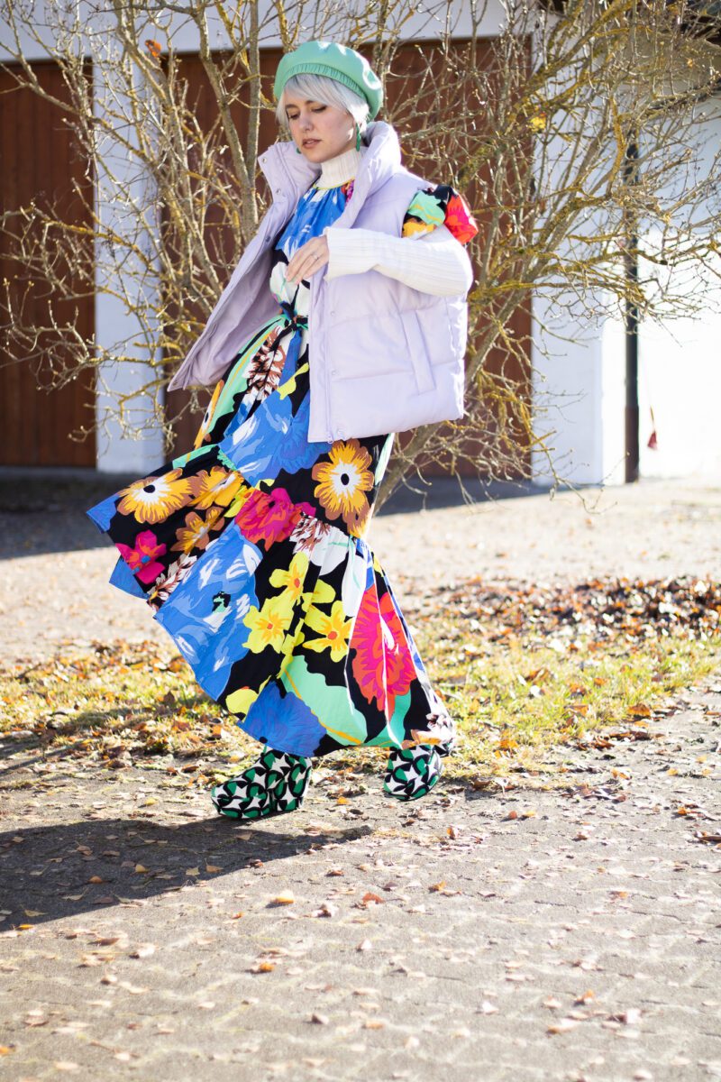 Winter Floral Outfit Rebecca In Europe