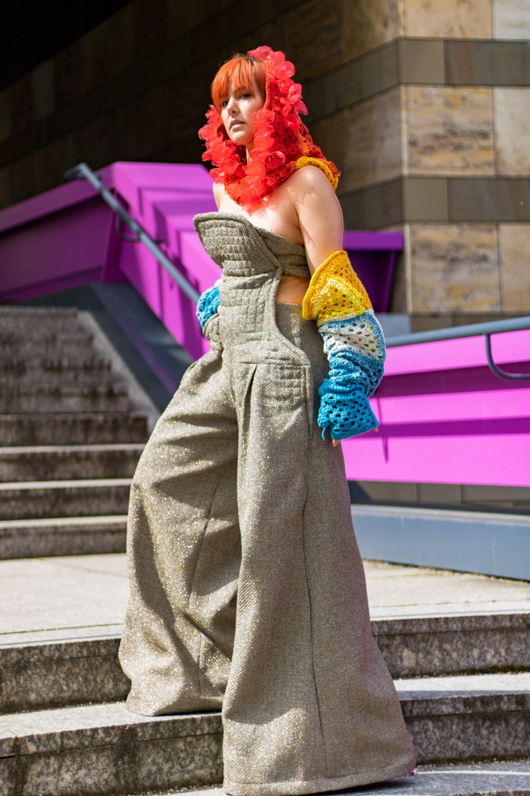 Sustainable Couture: Met Gala Quilted Jumpsuit